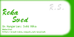 reka sved business card